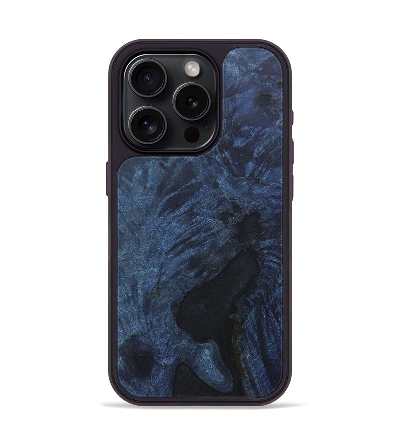 iPhone 15 Pro Wood+Resin Phone Case - Maliyah (Wood Burl, 673303)