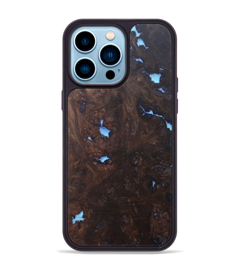 iPhone 14 Pro Max Wood+Resin Phone Case - Skye (Wood Burl, 673304)