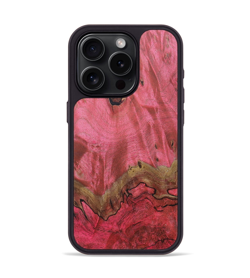 iPhone 15 Pro Wood+Resin Phone Case - Lorena (Wood Burl, 673305)