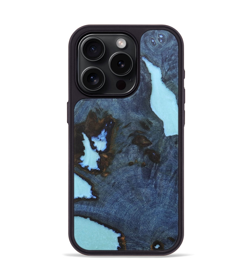 iPhone 15 Pro Wood+Resin Phone Case - India (Wood Burl, 673307)