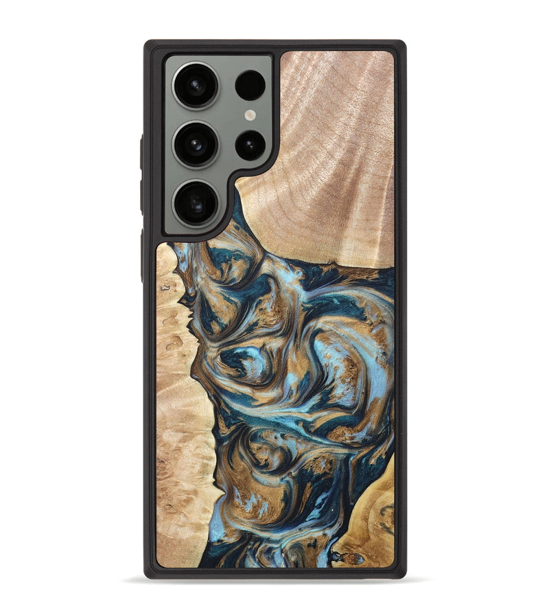 Galaxy S23 Ultra Wood+Resin Phone Case - Danna (Mosaic, 673376)