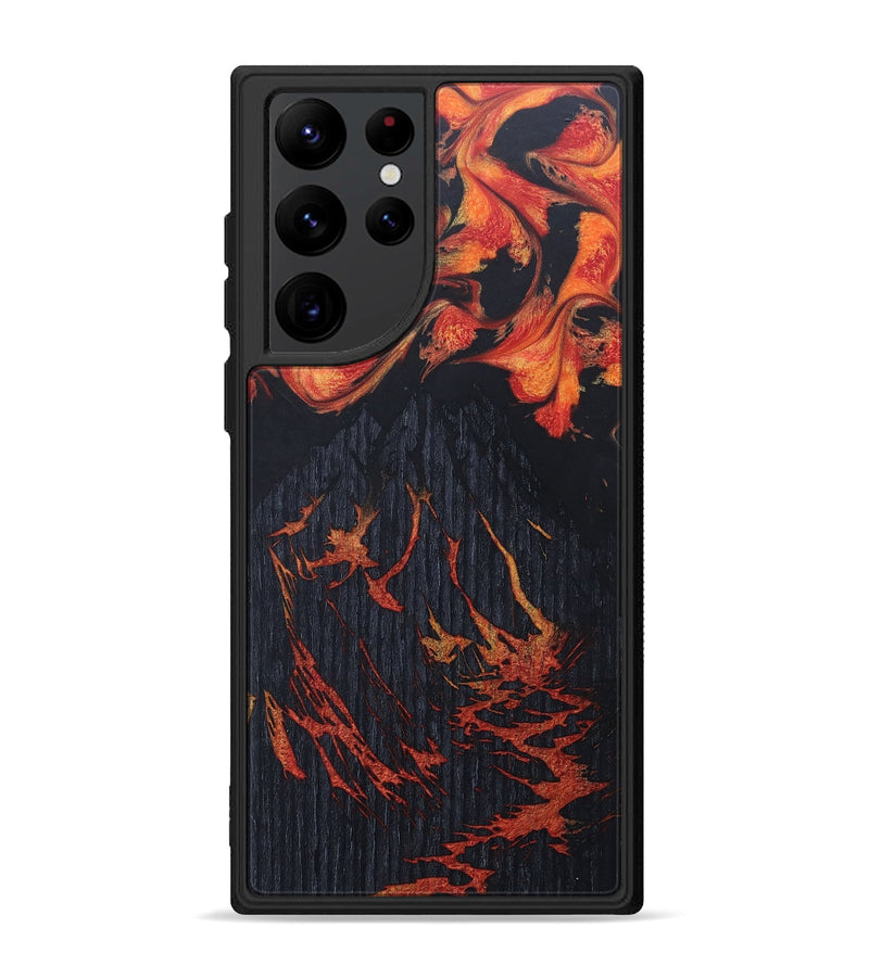 Galaxy S22 Ultra Wood+Resin Phone Case - Drake (Lava, 673489)