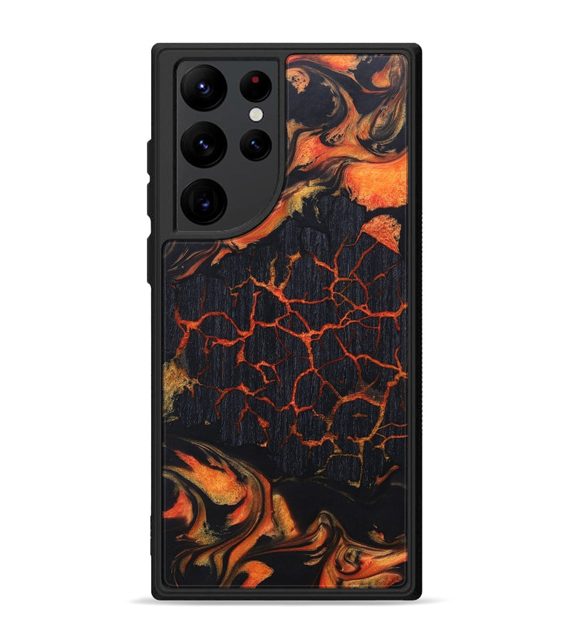 Galaxy S22 Ultra Wood+Resin Phone Case - Karen (Lava, 673497)