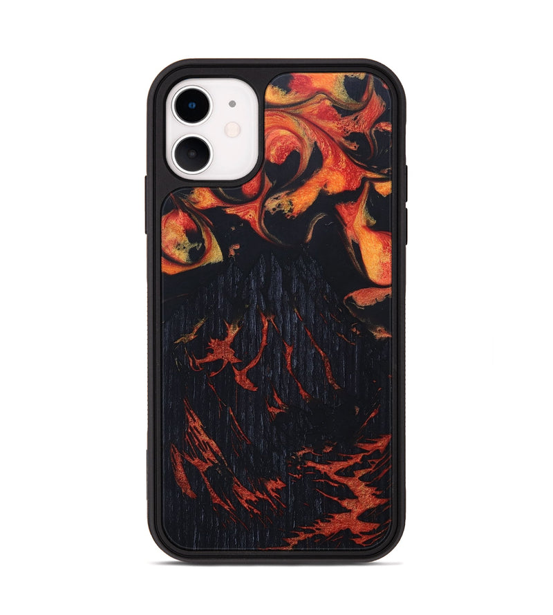iPhone 11 Wood+Resin Phone Case - Fern (Lava, 673512)