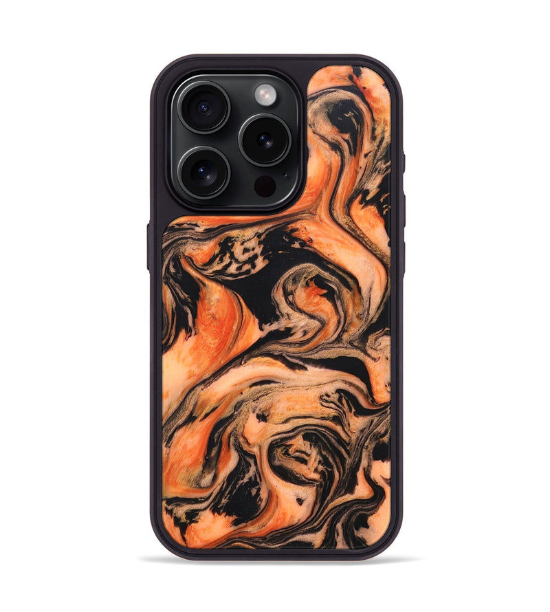 iPhone 15 Pro Wood+Resin Phone Case - Lucile (Lava, 673521)
