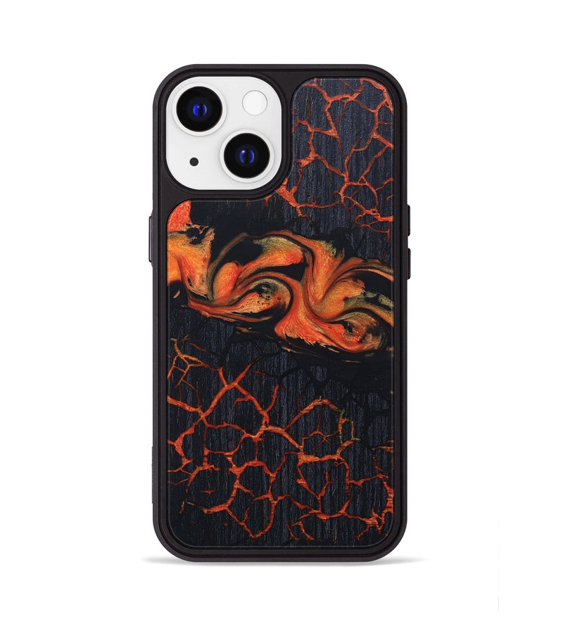 iPhone 13 Wood+Resin Phone Case - Edgar (Lava, 673522)