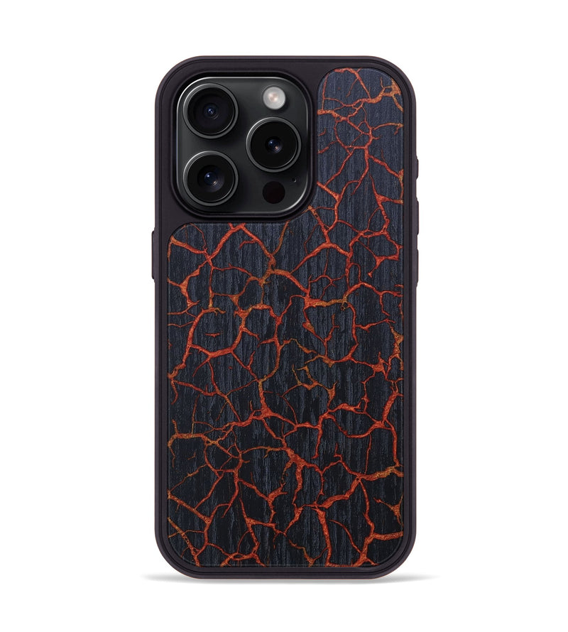 iPhone 15 Pro Wood+Resin Phone Case - Emilia (Lava, 673529)