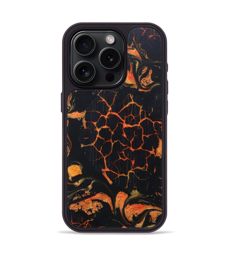 iPhone 15 Pro Wood+Resin Phone Case - Mona (Lava, 673533)