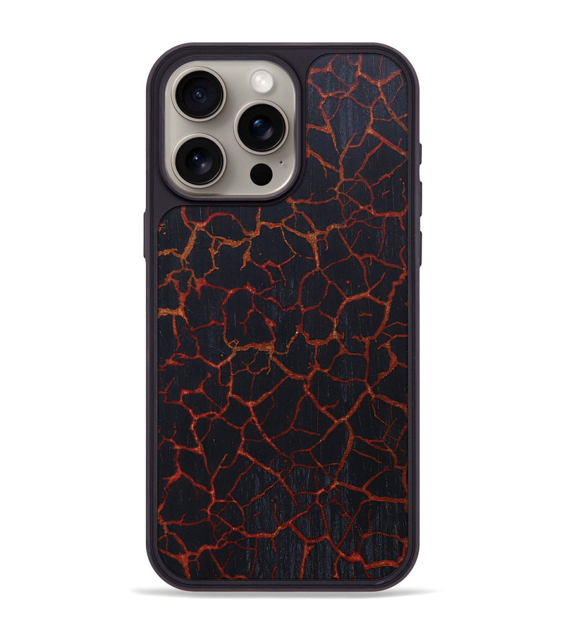 iPhone 15 Pro Max Wood+Resin Phone Case - Jason (Lava, 673535)