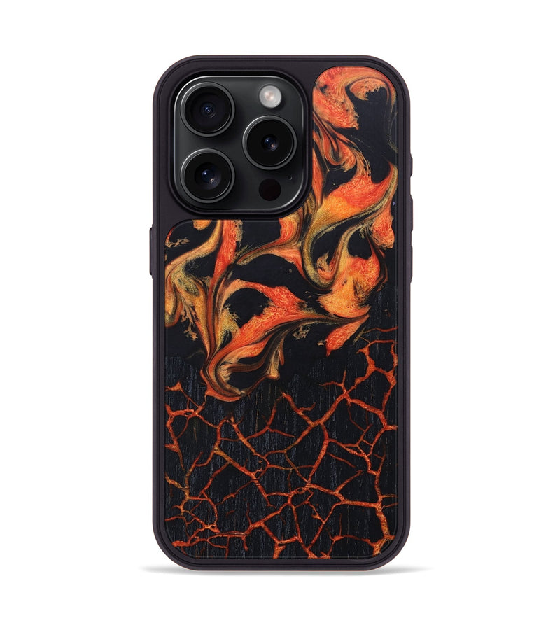 iPhone 15 Pro Wood+Resin Phone Case - Ashlee (Lava, 673547)