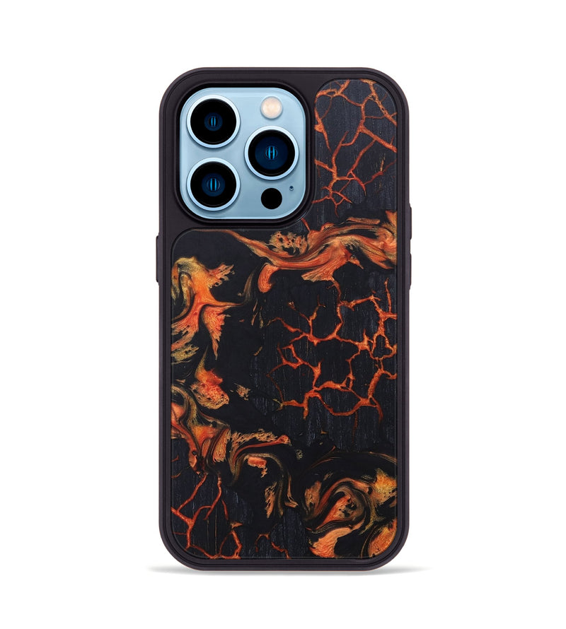 iPhone 14 Pro Wood+Resin Phone Case - Mickey (Lava, 673553)