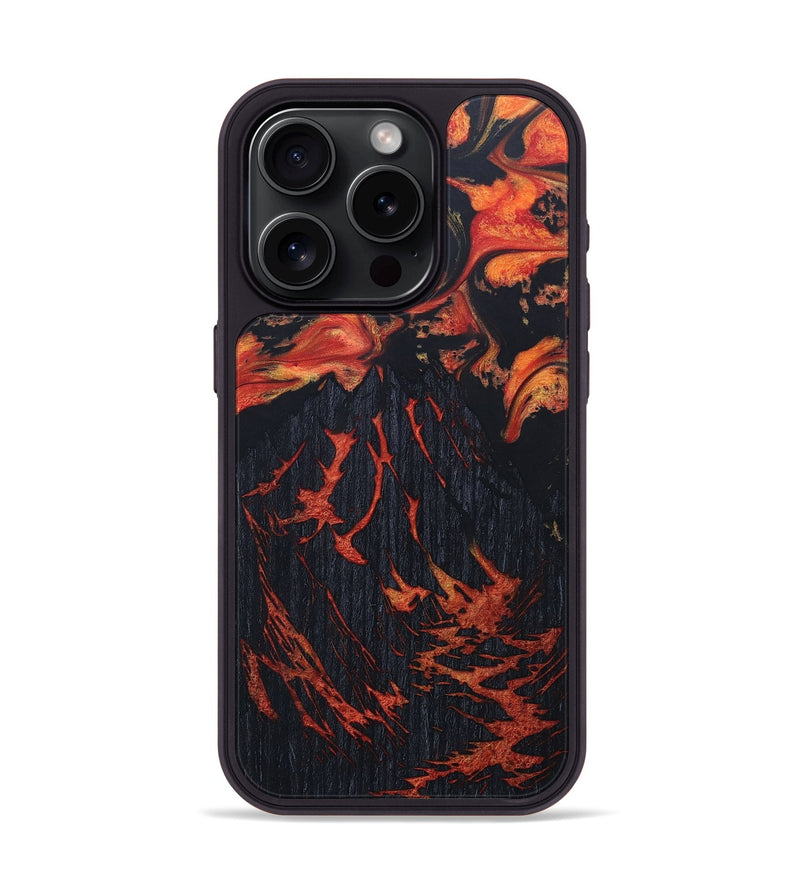 iPhone 15 Pro Wood+Resin Phone Case - Alec (Lava, 673565)