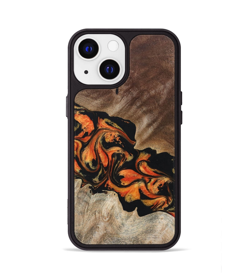 iPhone 13 Wood+Resin Phone Case - Karl (Lava, 673575)