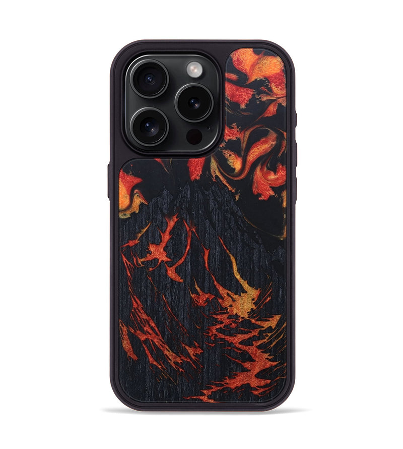 iPhone 15 Pro Wood+Resin Phone Case - Elias (Lava, 673579)
