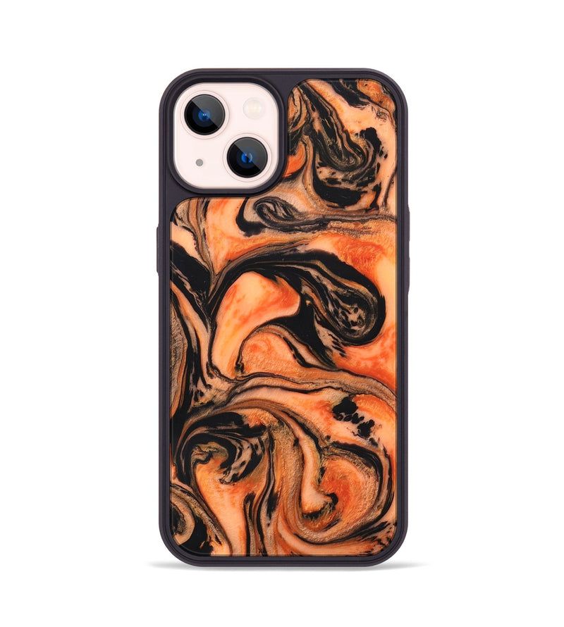 iPhone 14 Wood+Resin Phone Case - Nova (Lava, 673582)
