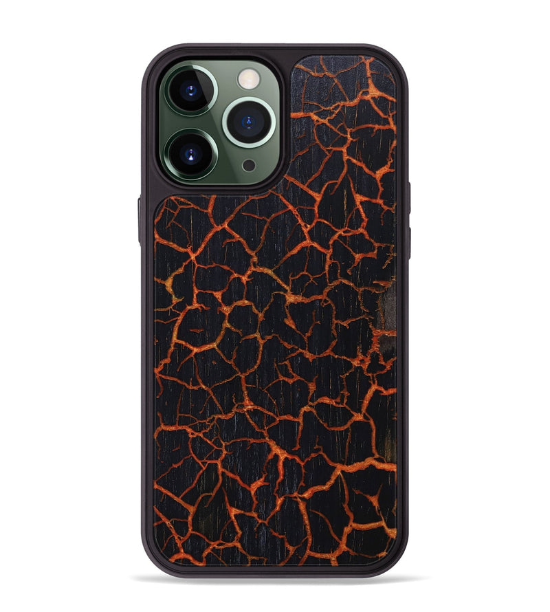 iPhone 13 Pro Max Wood+Resin Phone Case - Edmund (Lava, 673587)
