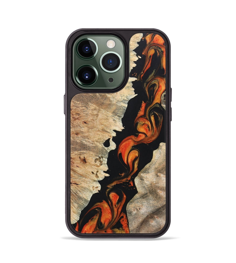 iPhone 13 Pro Wood+Resin Phone Case - Ruby (Lava, 673588)
