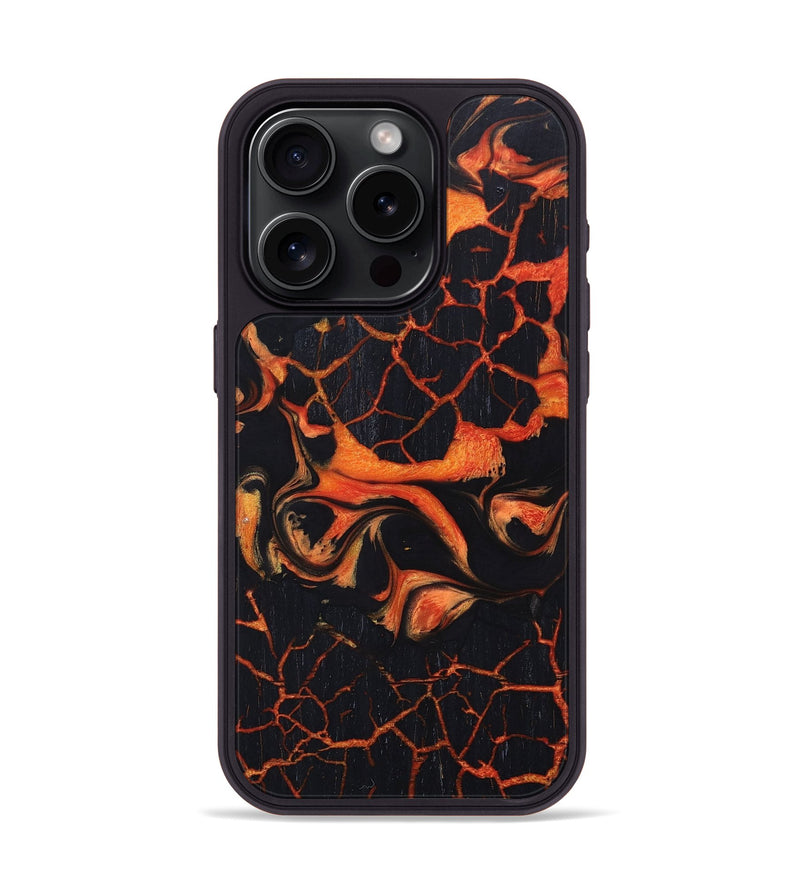 iPhone 15 Pro Wood+Resin Phone Case - Gregory (Lava, 673595)