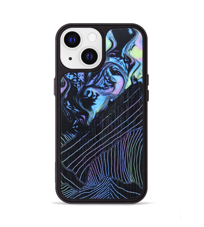iPhone 13 Wood+Resin Phone Case - Edwin (Aurora, 673633)