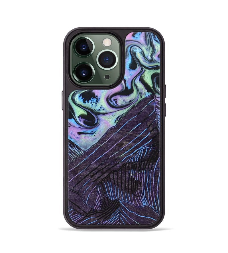 iPhone 13 Pro Wood+Resin Phone Case - Jayden (Aurora, 673652)