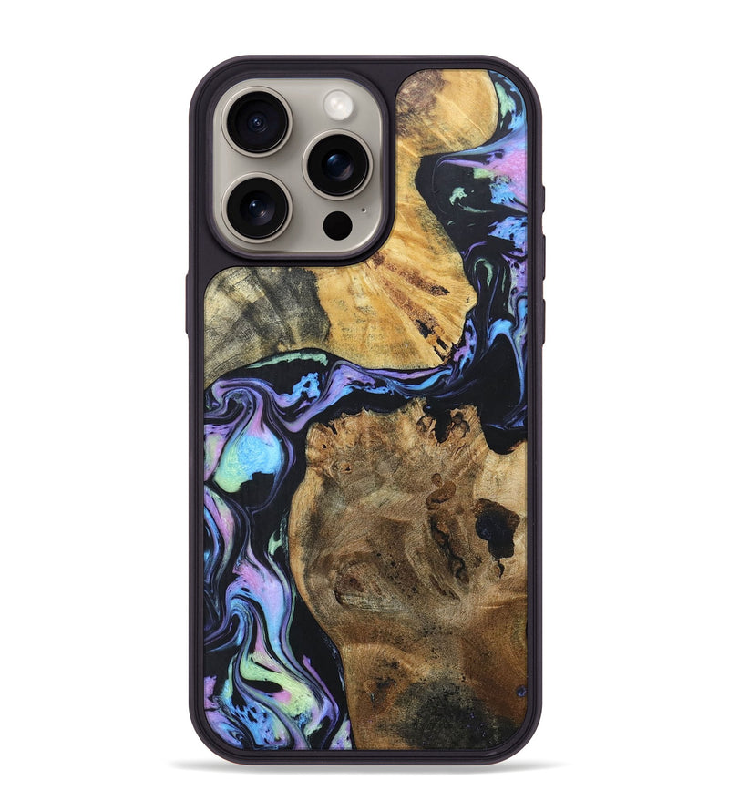 iPhone 15 Pro Max Wood+Resin Phone Case - Ashton (Aurora, 673656)