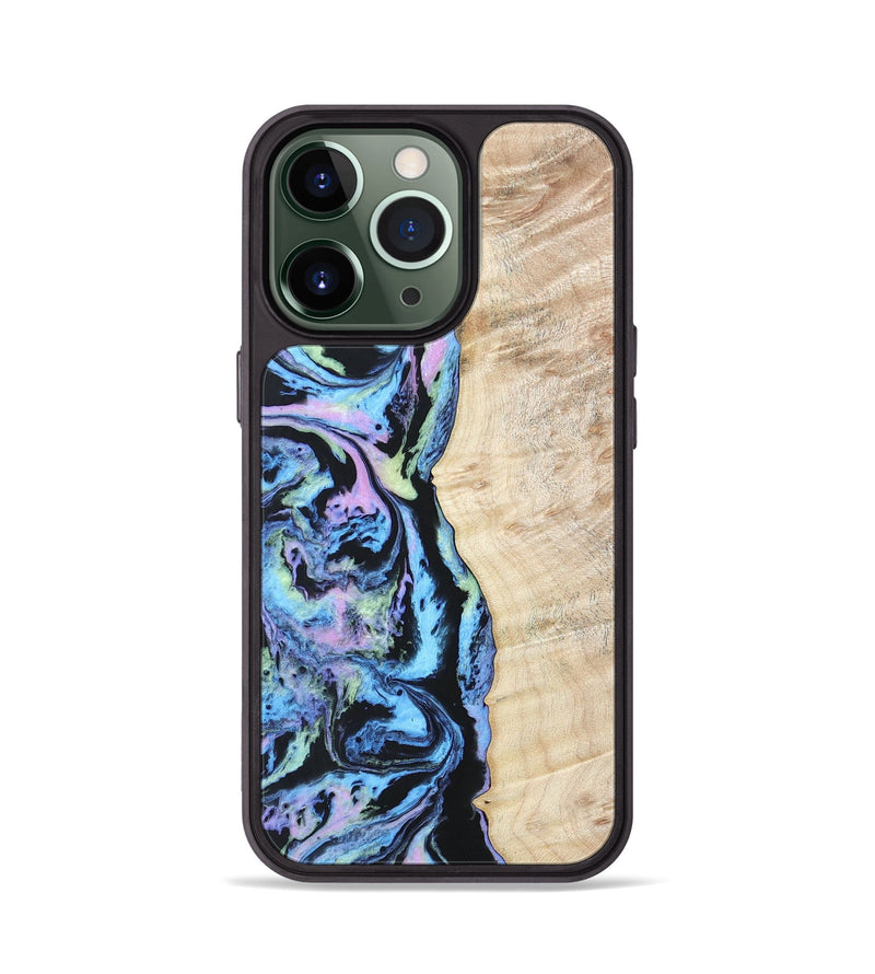 iPhone 13 Pro Wood+Resin Phone Case - Bennett (Aurora, 673668)