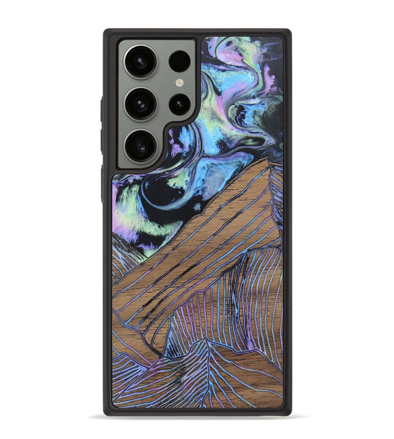 Galaxy S23 Ultra Wood+Resin Phone Case - Talia (Aurora, 673711)