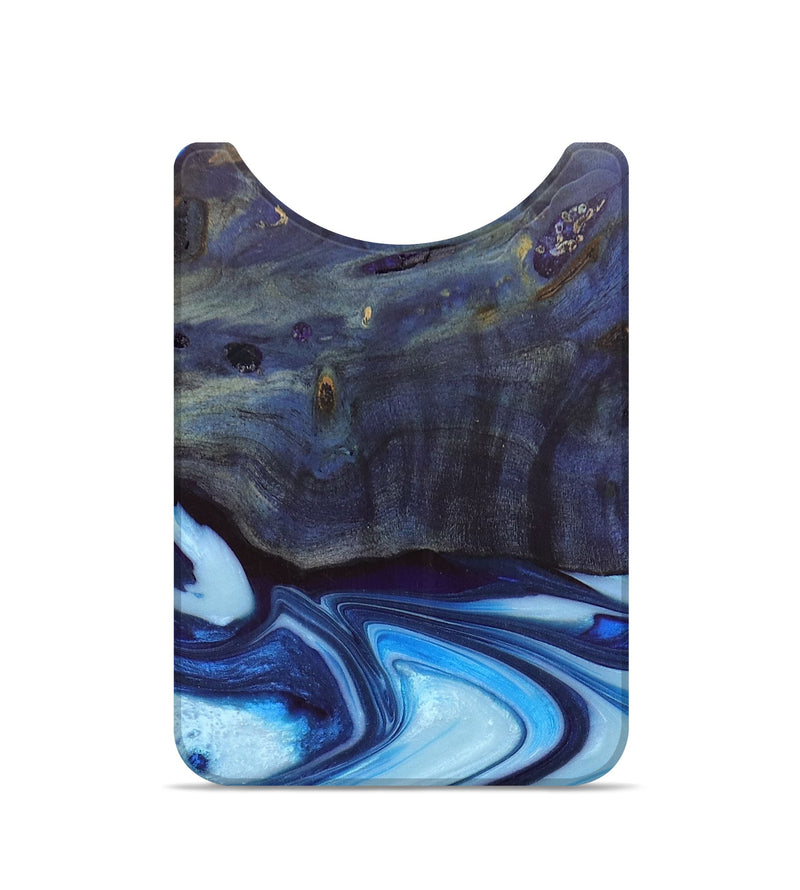 Live Edge Wood+Resin Wallet - Emil (Blue, 673726)