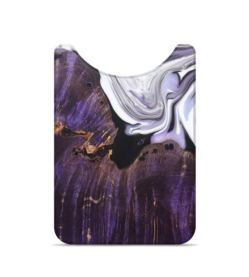 Live Edge Wood+Resin Wallet - Ellen (Purple, 673730)