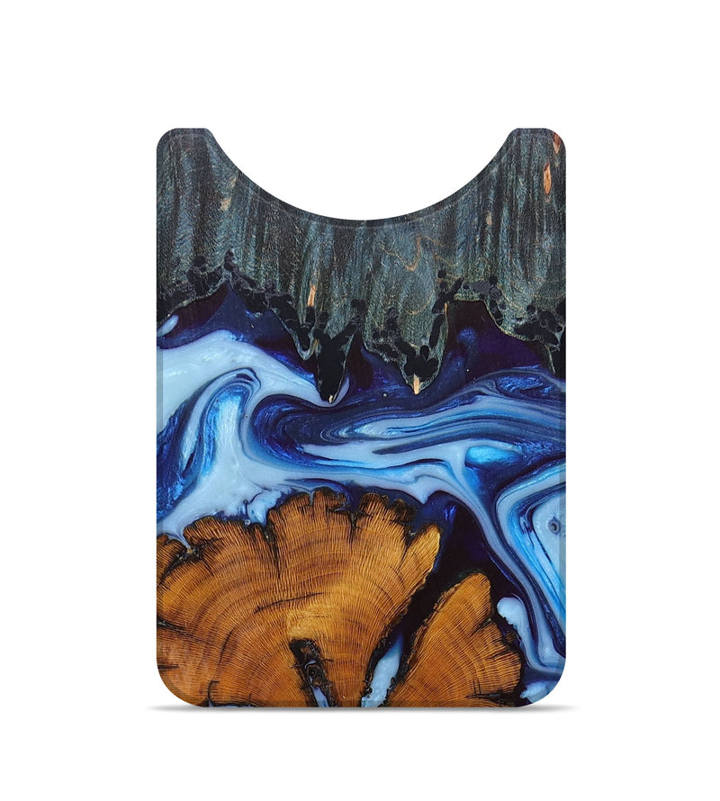 Live Edge Wood+Resin Wallet - Jerome (Blue, 673733)