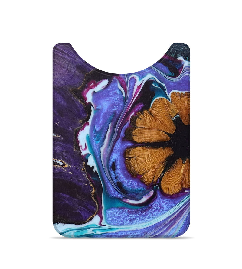 Live Edge Wood+Resin Wallet - Grayson (Purple, 673741)