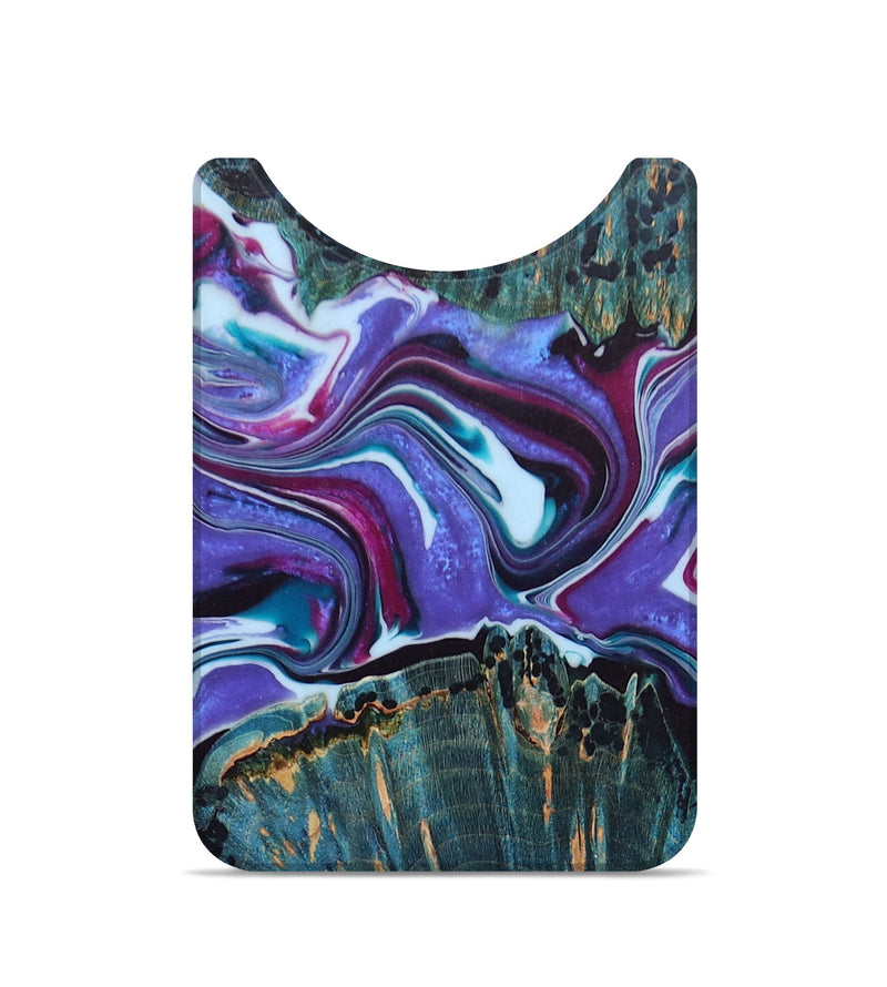 Live Edge Wood+Resin Wallet - Michael (Purple, 673742)