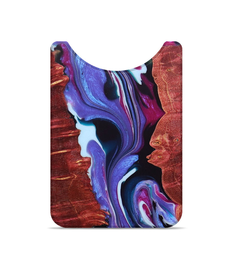 Live Edge Wood+Resin Wallet - Caleb (Purple, 673746)