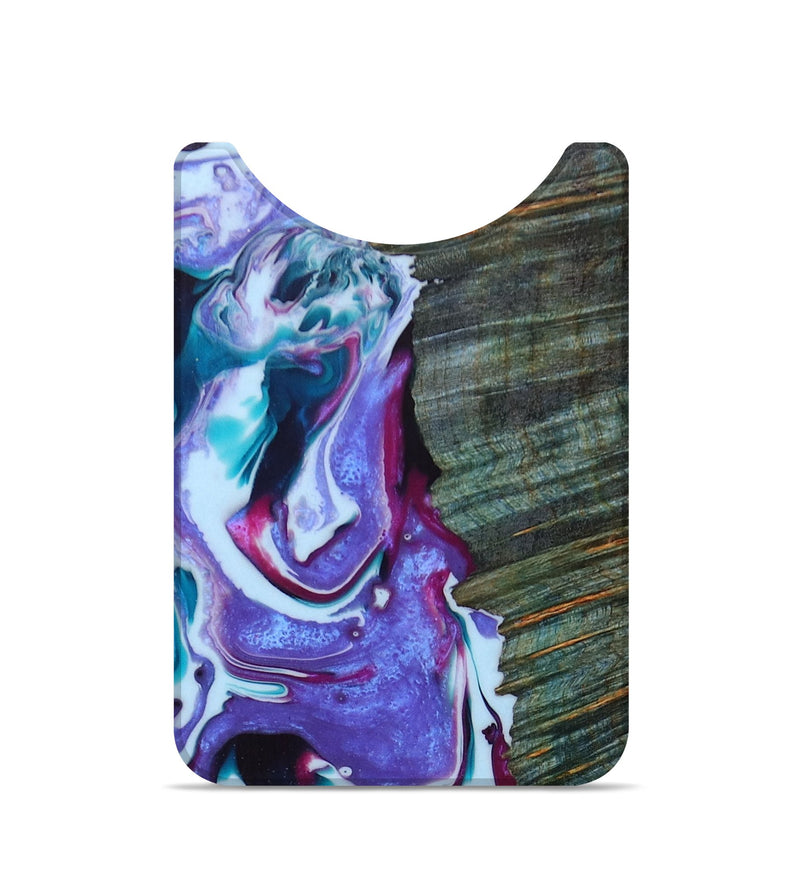 Live Edge Wood+Resin Wallet - Everett (Purple, 673747)