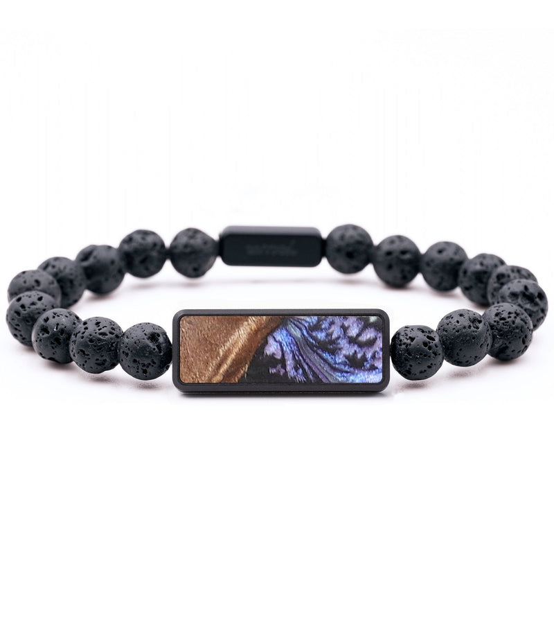 Lava Bead Wood+Resin Bracelet - Nadine (Aurora, 673769)