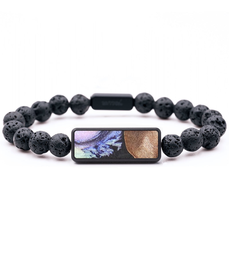 Lava Bead Wood+Resin Bracelet - Duane (Aurora, 673773)