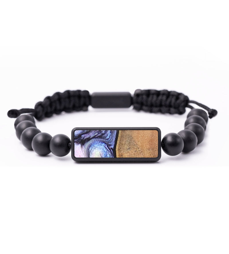 Onyx Bead Wood+Resin Bracelet - Glenda (Aurora, 673774)