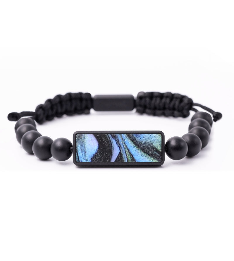 Onyx Bead Wood+Resin Bracelet - Presley (Aurora, 673780)