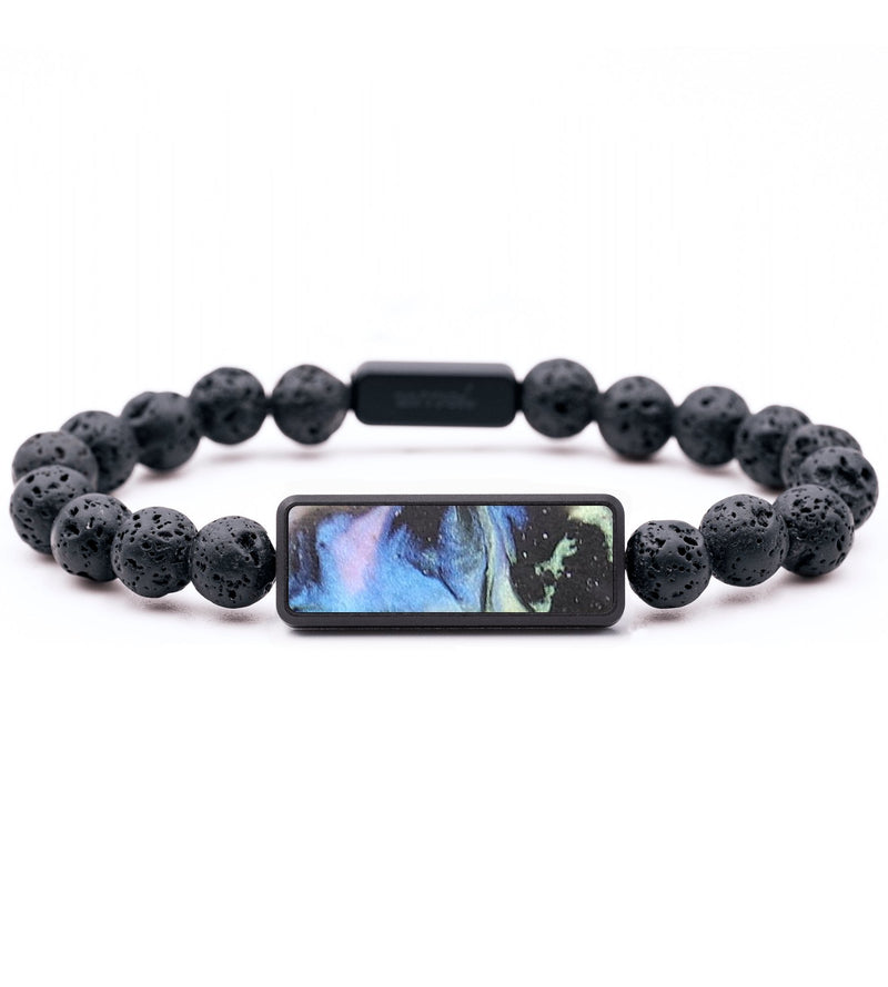 Lava Bead Wood+Resin Bracelet - Doris (Aurora, 673792)