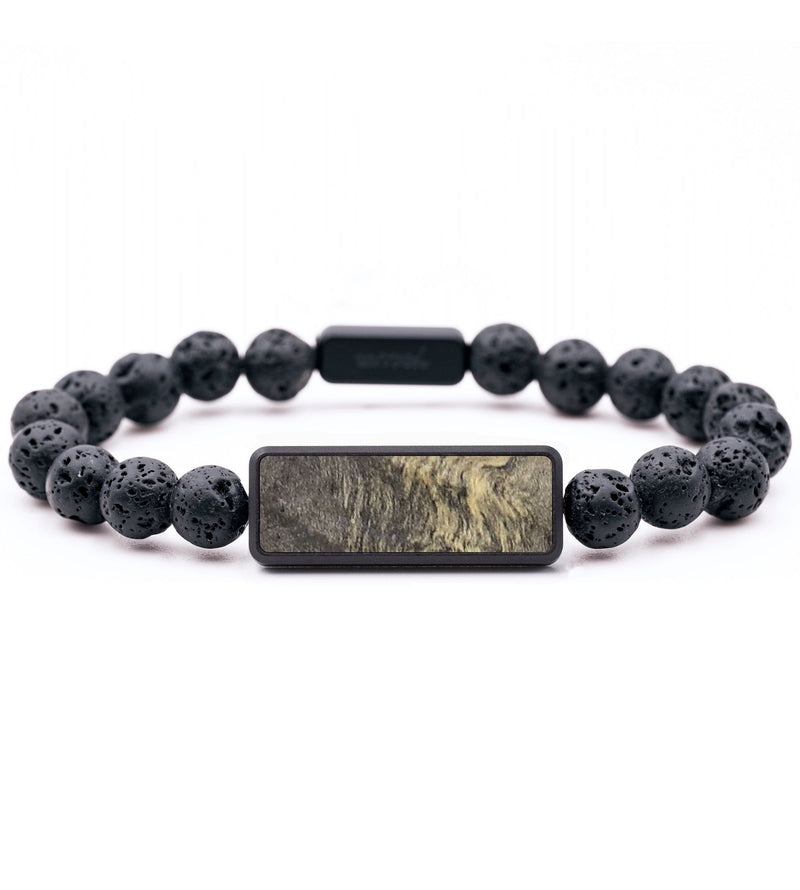 Lava Bead Wood+Resin Bracelet - Sergio (Wood Burl, 673812)