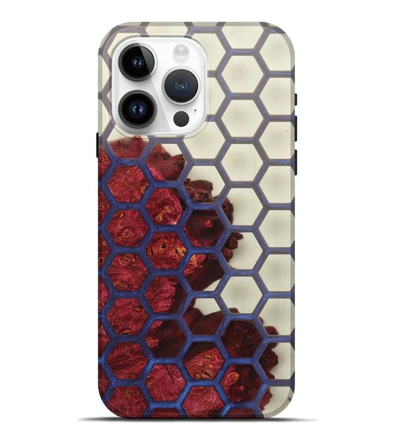 iPhone 15 Pro Max Wood+Resin Live Edge Phone Case - Terri (Clear, 674010)