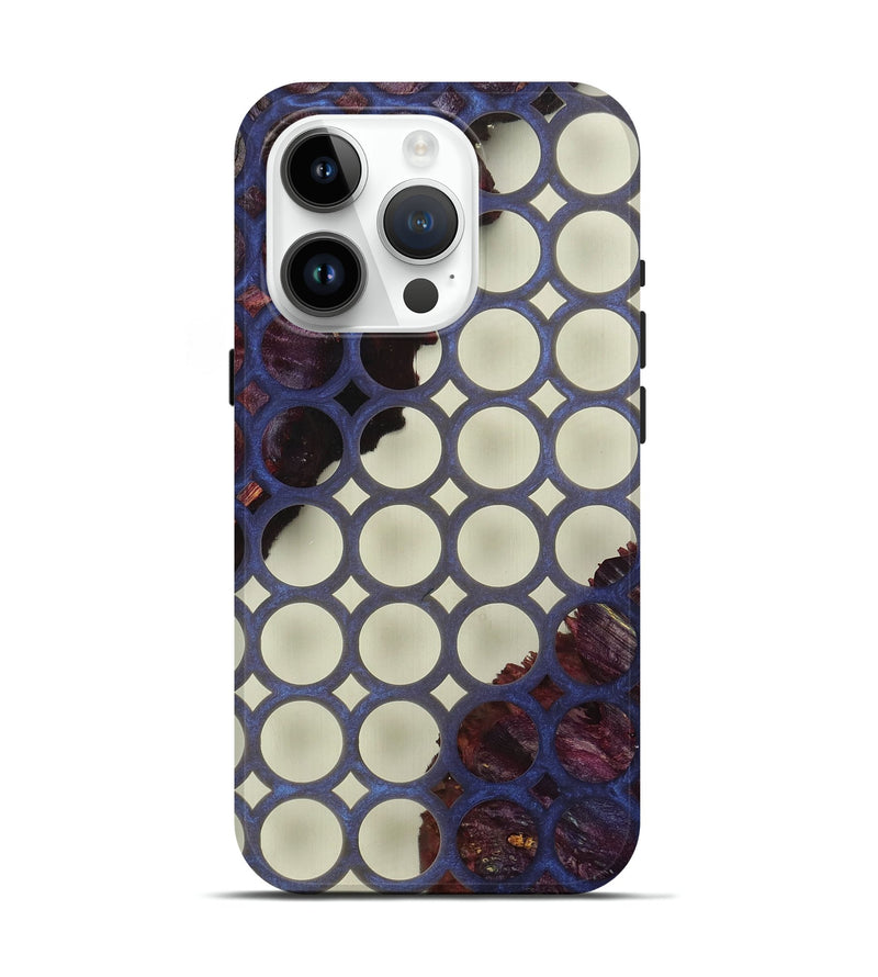 iPhone 15 Pro Wood+Resin Live Edge Phone Case - Vera (Clear, 674023)