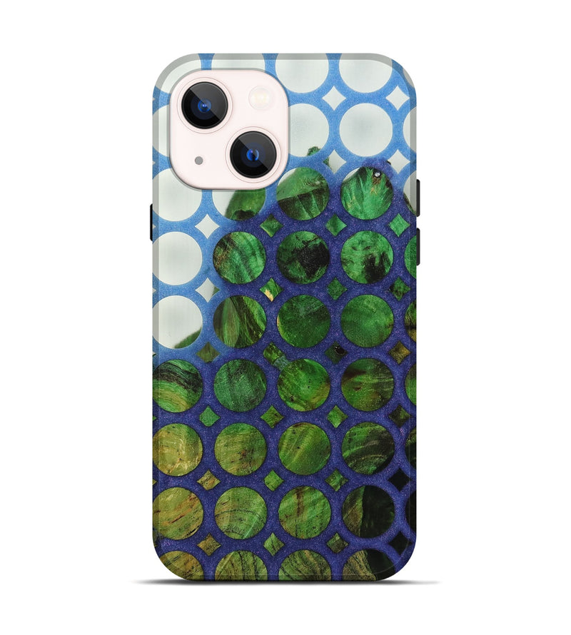 iPhone 14 Wood+Resin Live Edge Phone Case - Quinn (Clear, 674034)
