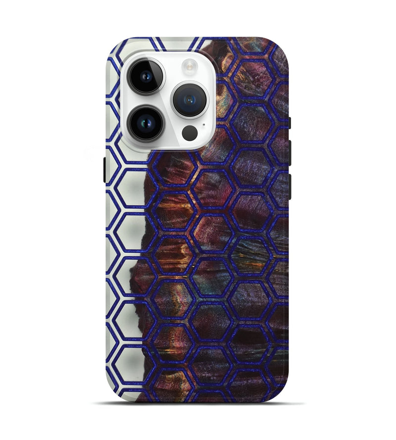 iPhone 15 Pro Wood+Resin Live Edge Phone Case - Jonathan (Clear, 674048)