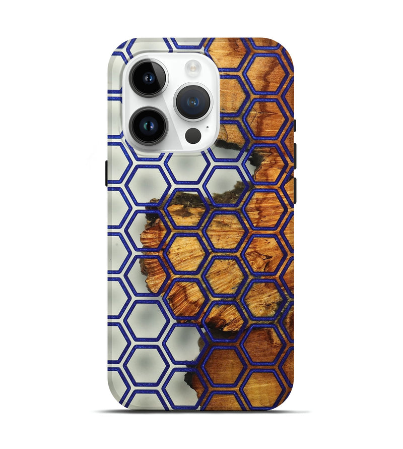 iPhone 15 Pro Wood+Resin Live Edge Phone Case - Luca (Clear, 674049)