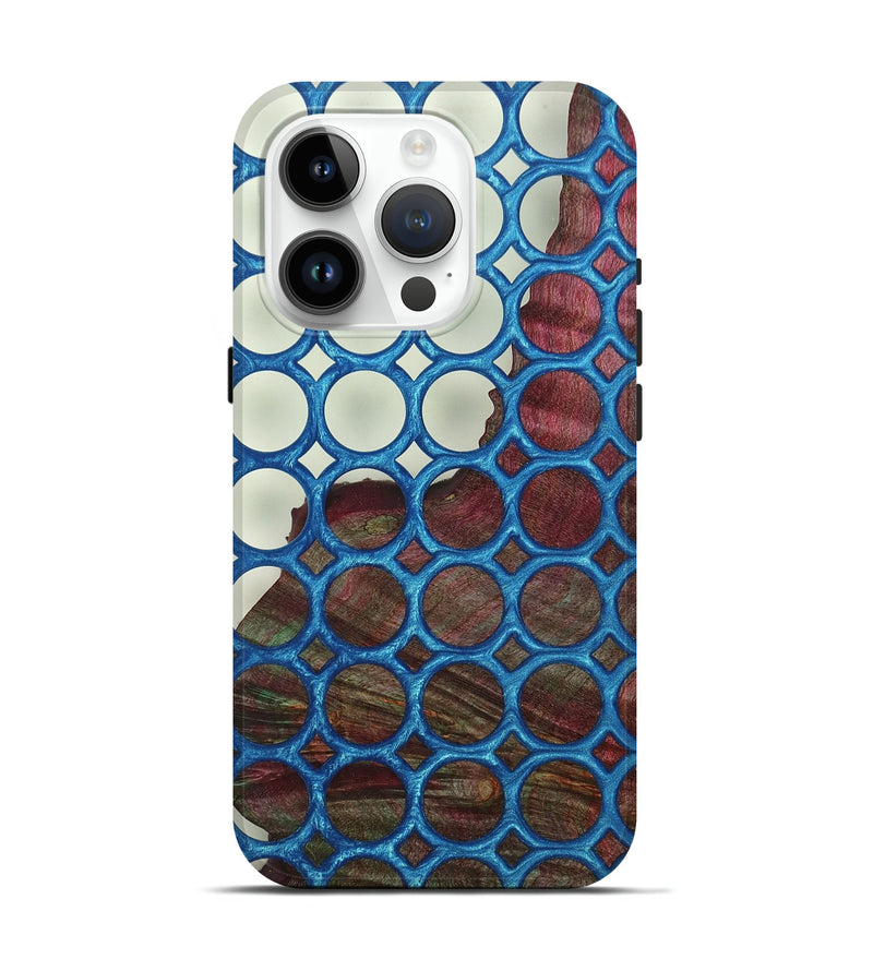 iPhone 15 Pro Wood+Resin Live Edge Phone Case - Lacy (Clear, 674051)