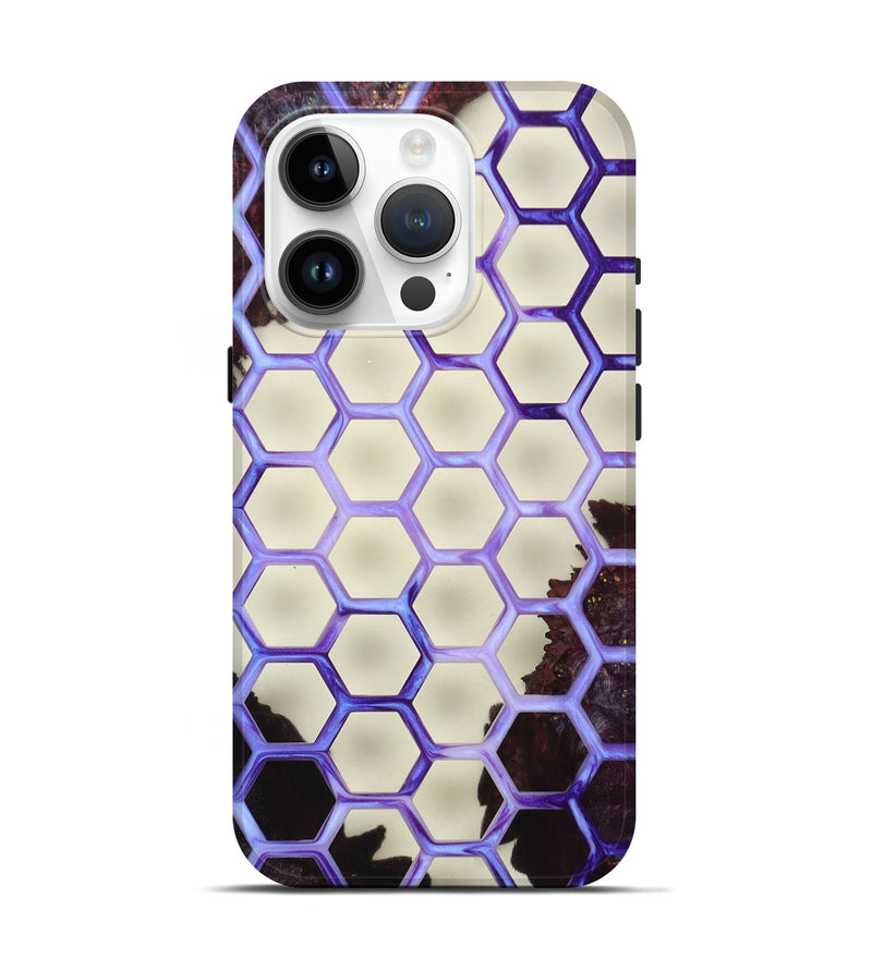 iPhone 15 Pro Wood+Resin Live Edge Phone Case - Dakota (Clear, 674052)