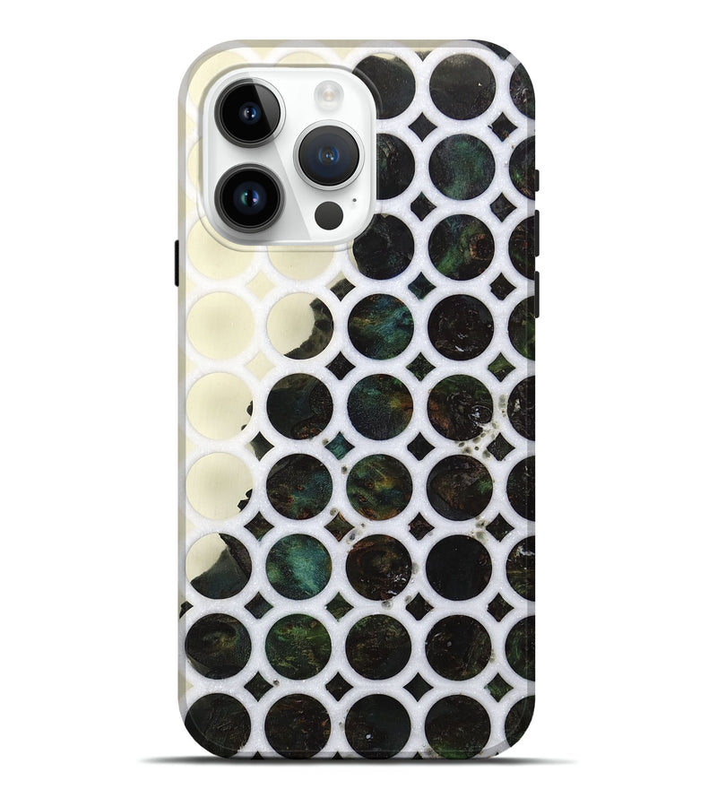 iPhone 15 Pro Max Wood+Resin Live Edge Phone Case - Janiya (Clear, 674053)