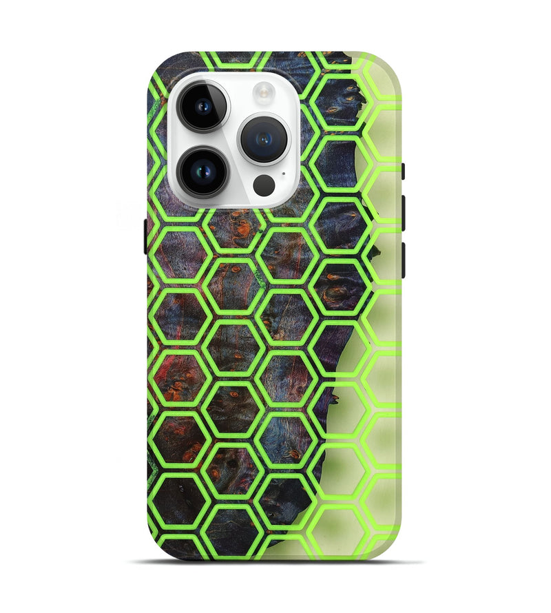 iPhone 15 Pro Wood+Resin Live Edge Phone Case - Maggie (Clear, 674056)