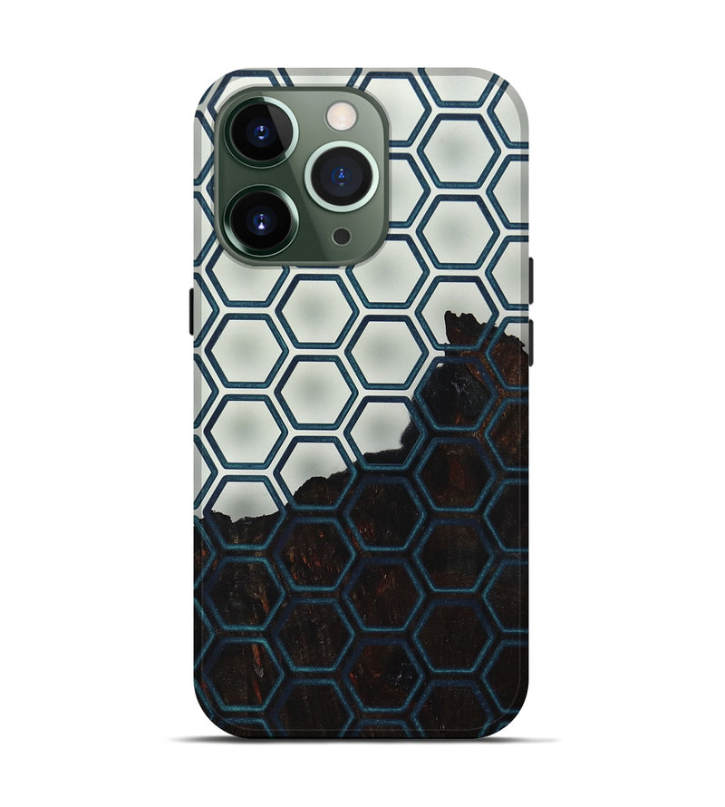iPhone 13 Pro Wood+Resin Live Edge Phone Case - Adaline (Clear, 674061)